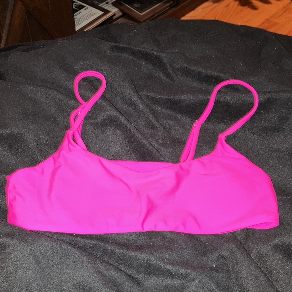 Bikini Medium hot pink Shein top EUC